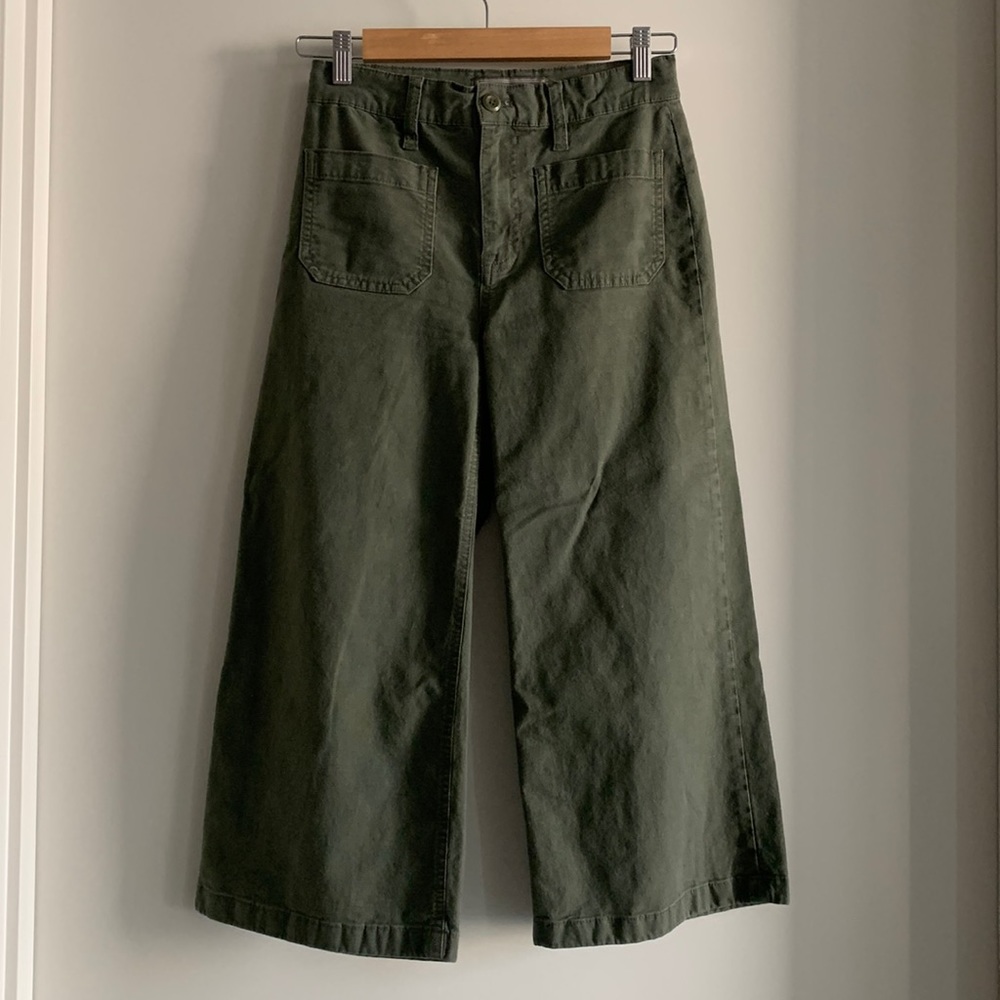 J. Crew Point Sur Wide-leg Crop Pants